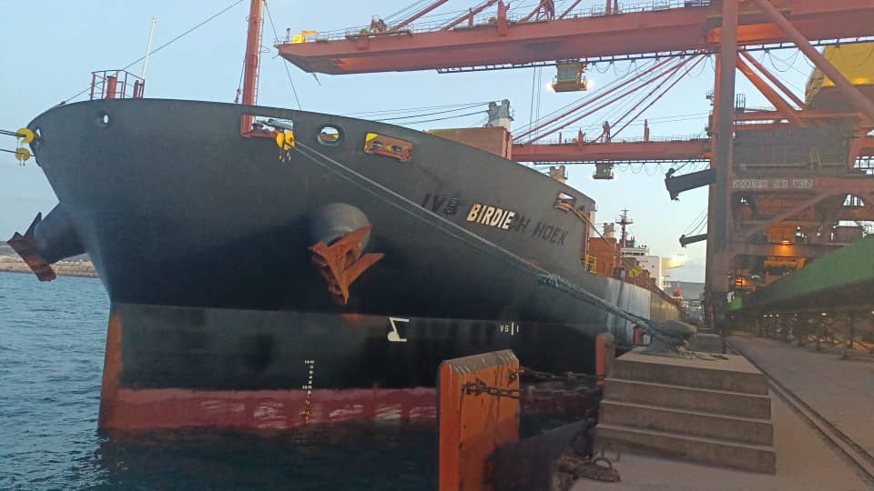 Vessel bow inspection at Algerian port